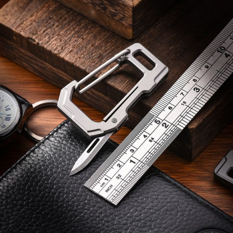 Titanium Alloy Keychain Knife EDC Multifunctional Portable Car Keychain Pendant