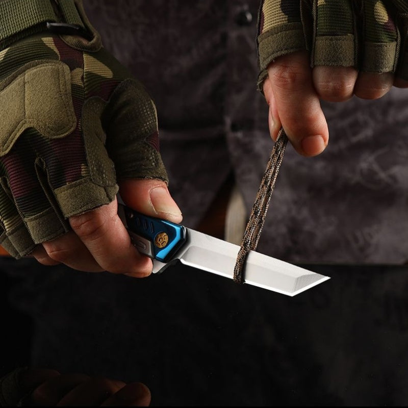 New All-steel Folding Knife High Hardness Outdoor EDC Multi-function Pocket Knife