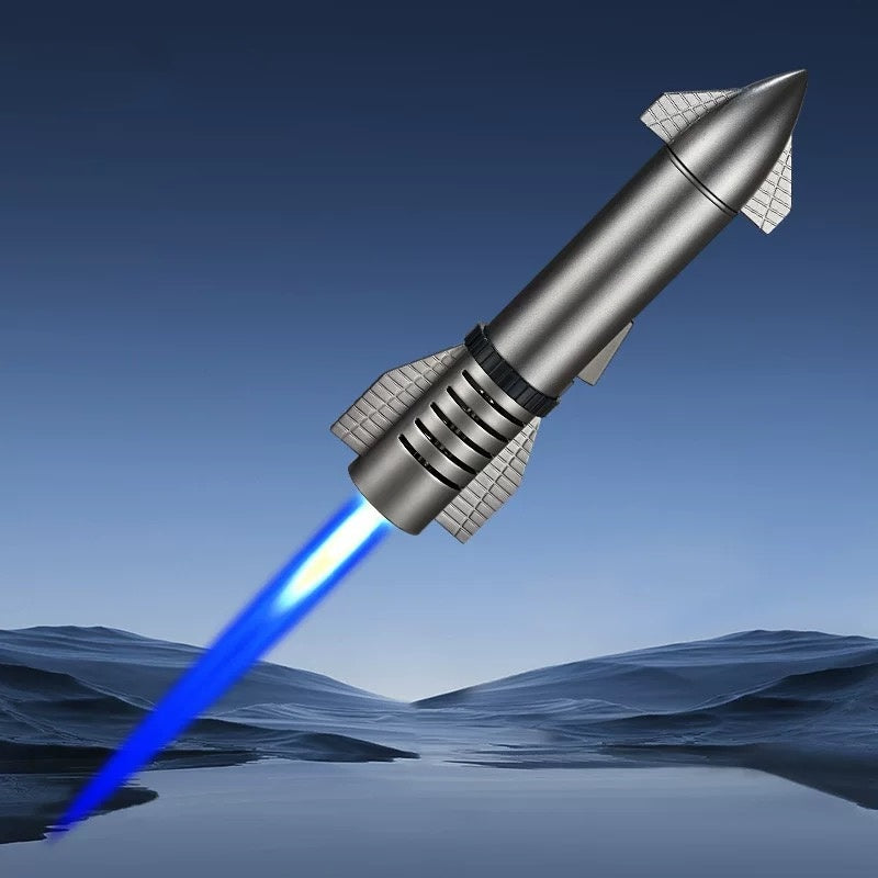 New Creative Starship Windproof Lighter Welding Gun Inflatable Spray Gun Outdoor Igniter Gadget