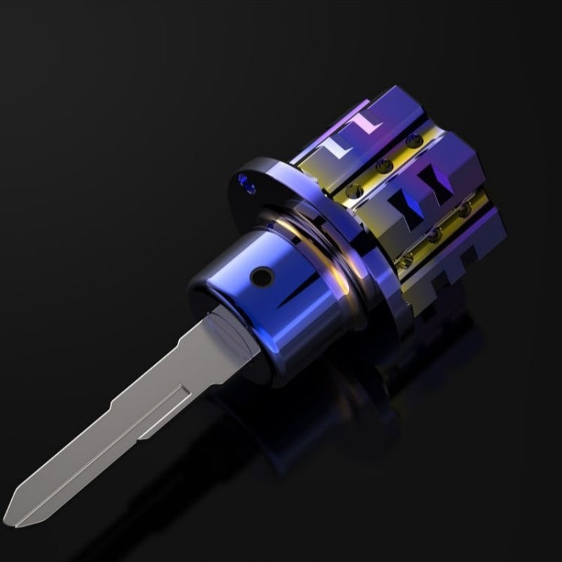 Upgrade Your Key: Anodized Titanium Key Fob for Car & Motorcycle