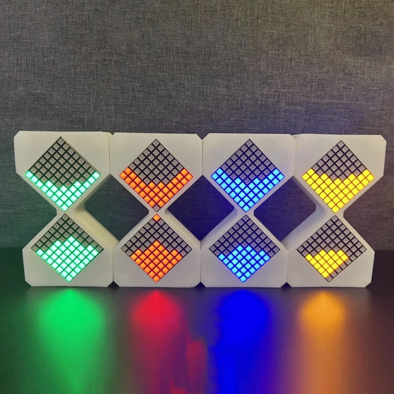 Digital Hourglass Cyberpunk Gravity Sensing Technology DIY Desktop Decoration