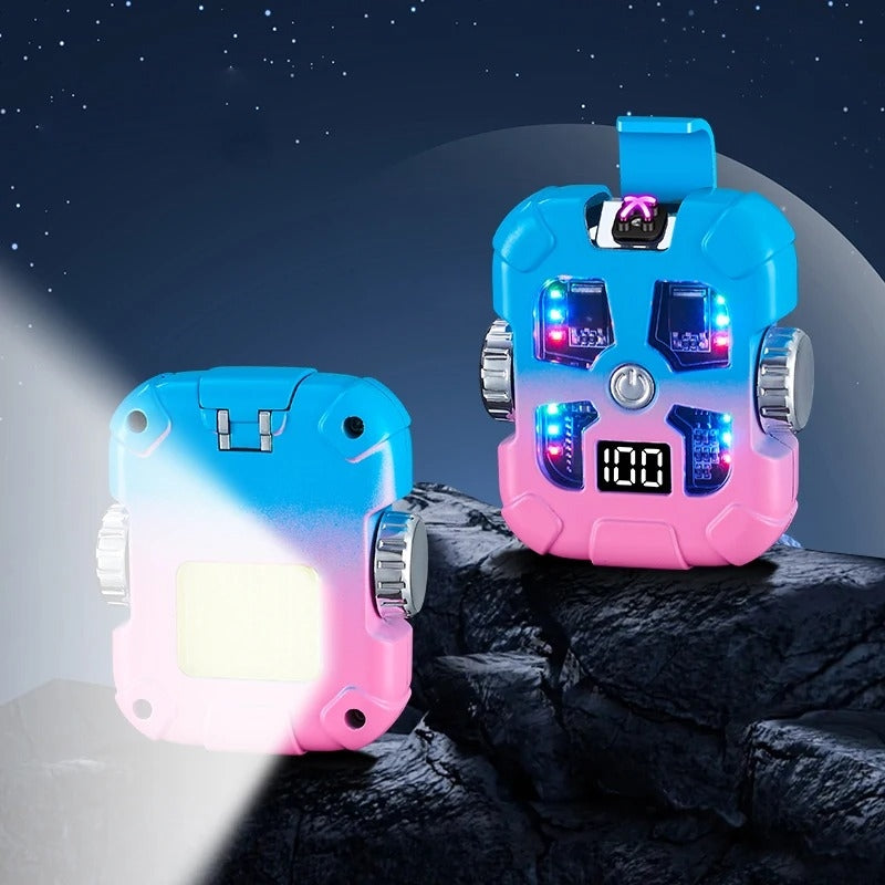 Creative Mecha Style Gyroscope Double Arc Charging Lighter