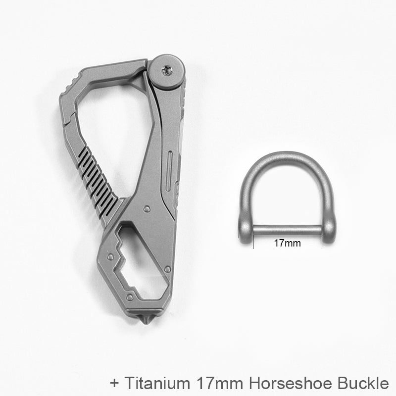 Luxury Titanium Keychain Multifunction Car Key Chain Knife Screwdriver Buckle EDC Key Ring