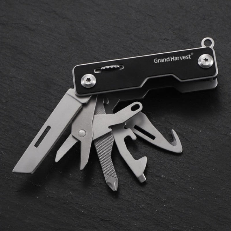 11 - In - 1 EDC Camping Multitool Swiss Knife Self - defense Emergency Combination Tool Pendant Screwdriver Scissors - hakatoy