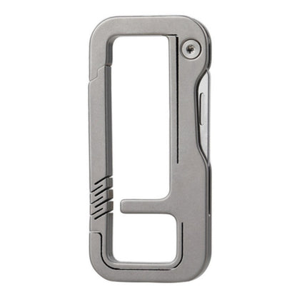 Titanium Alloy Multitool Keychain Ring Portable EDC Pocket Knife Survival Gear Outdoor Tool