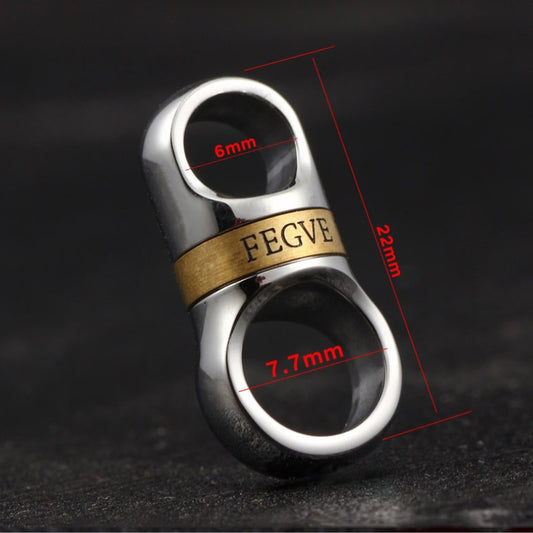 Beautiful Real Titanium Keyring Spin Rotation for Key Ring Holder Stainless Steel Copper EDC Car Keychain Horseshoe Buckle