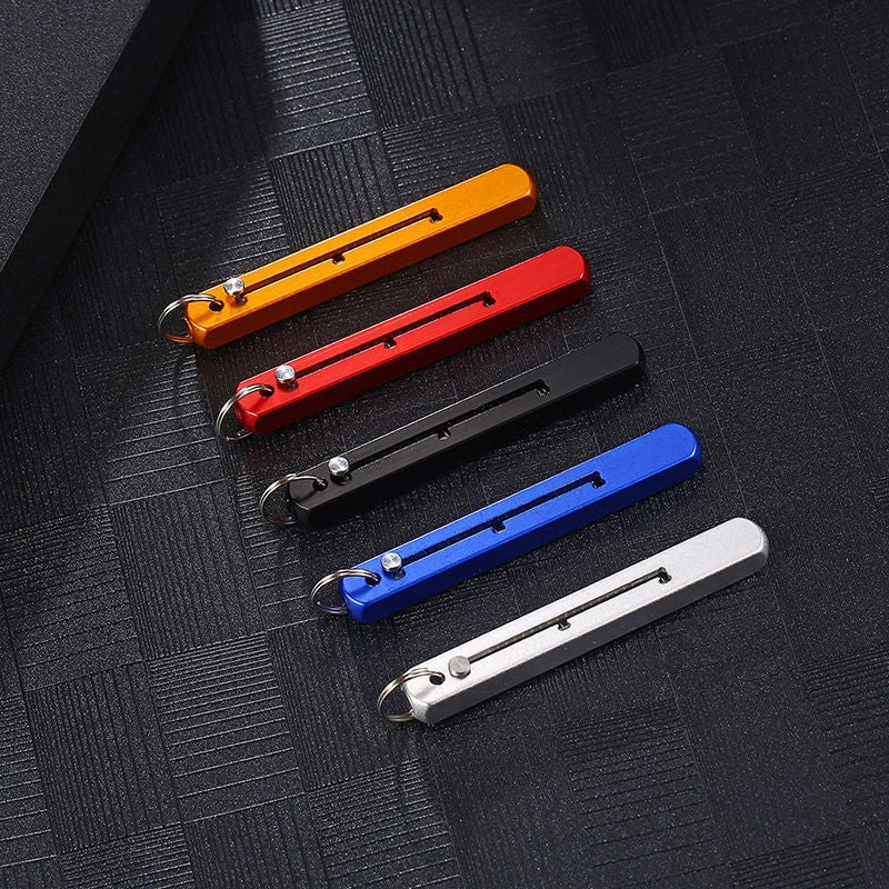 Titanium Alloy Multifunctional Integrated Toothpick Telescopic Self-Defense Dismantling Express Fruit Pick Pendant