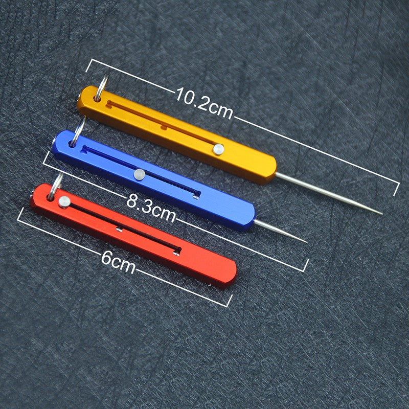 Titanium Alloy Multifunctional Integrated Toothpick Telescopic Self-Defense Dismantling Express Fruit Pick Pendant