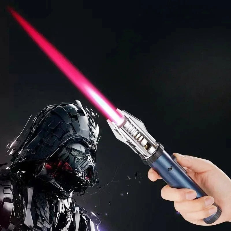 Self-defense High Temperature Jet Windproof Lighter Cool Lightsaber Igniter 360° Use Metal Outdoor