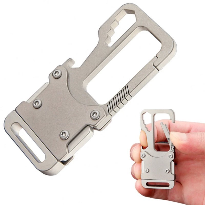 2024 Multifunctional Ti Keychain EDC Tool Box Knife - hakatoy