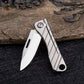 New Titanium Keychain Mini Folding Knife D2 Steel Sharp