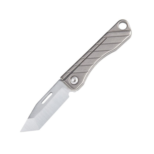 New Titanium Keychain Mini Folding Knife D2 Steel Sharp
