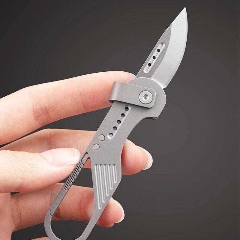 Titanium Keychain EDC Folding knife