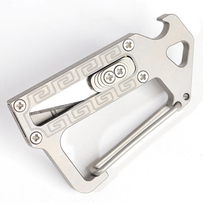 Titanium alloy Keychain Pocket Knife EDC Multifunction Knife