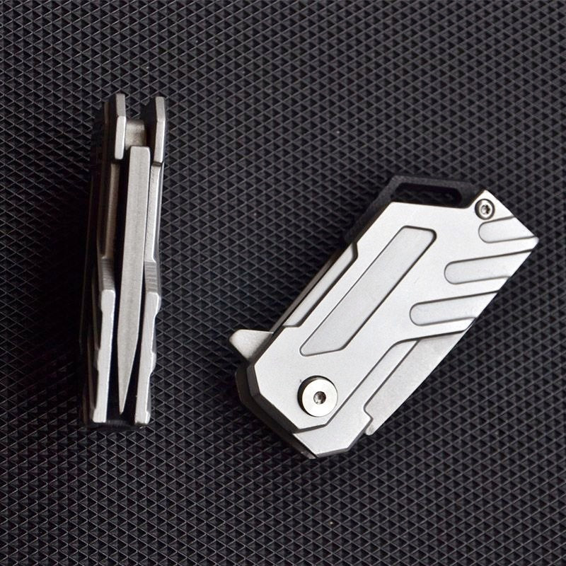 Full Metal EDC Folding Pocket Knife Mini Sharp