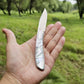 Fox Austrian M390 Powder Steel Natural Shell Inlaid Knife