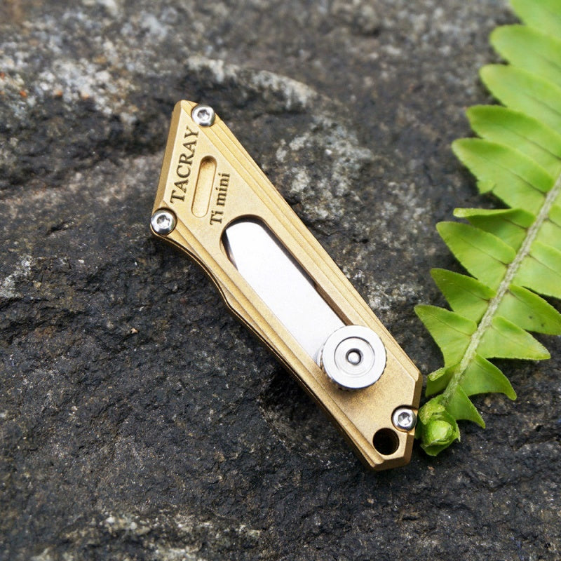 Titanium Alloy EDC Utility Knife Mini Pocket Knife Replaceable Blade