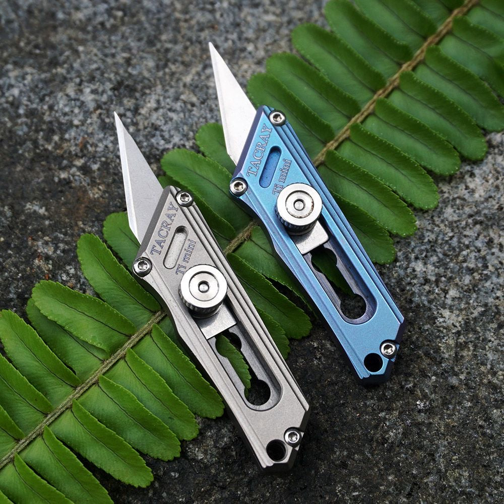 Titanium Alloy EDC Utility Knife Mini Pocket Knife Replaceable Blade