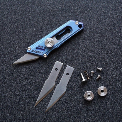 Titanium Alloy EDC Utility Knife Mini Pocket Knife Replaceable Blade