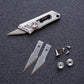 Titanium Alloy EDC Utility Knife Mini Pocket Knife Replaceable Blade