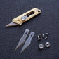 Titanium Alloy EDC Utility Knife Mini Pocket Knife Replaceable Blade