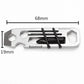 Mini EDC Stainless Steel Multi-functional Small Tool Bottle Opener Wrench Crowbar