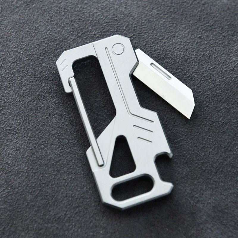 Titanium Alloy Multifunctional Car Keychain Knife M390 Blade