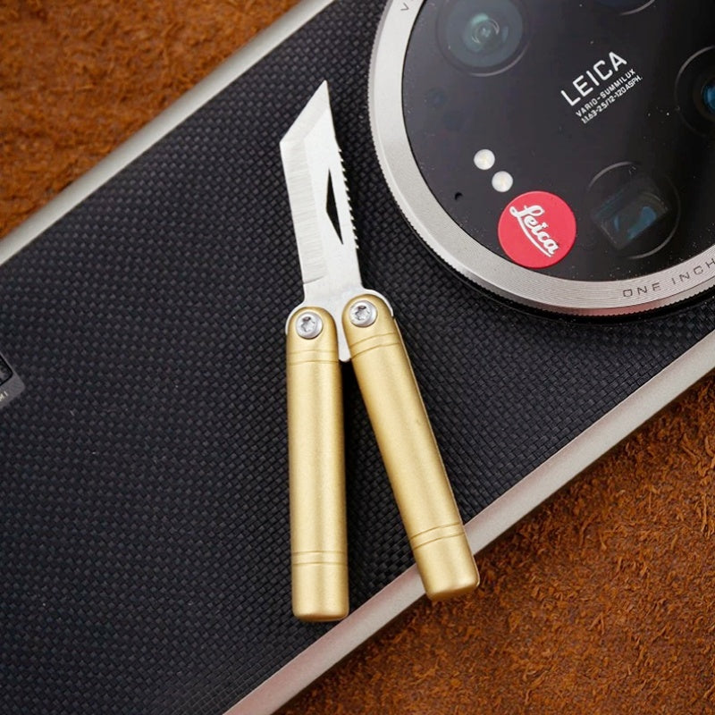 Creative Brass Portable EDC Mini Butterfly Knife