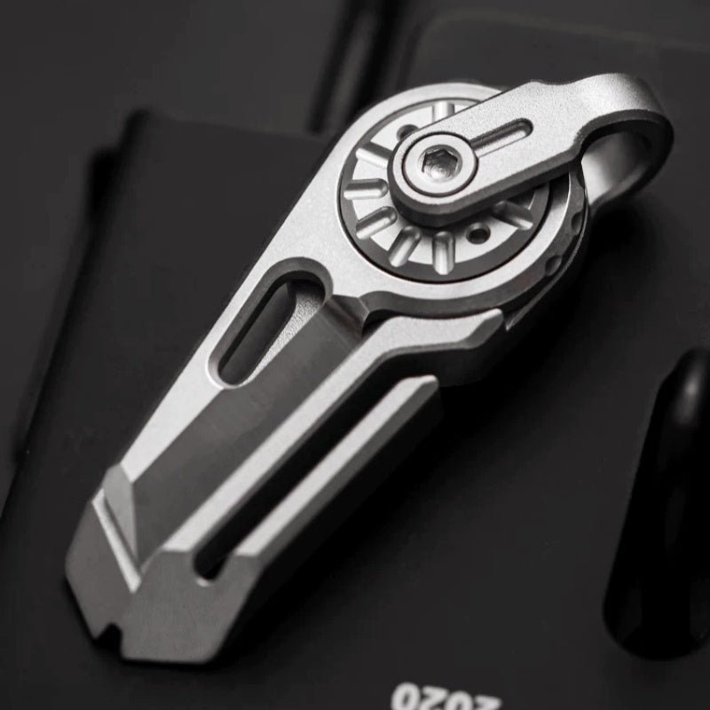 Gyrfalcon EDC Titanium Utility Knife Keychain Crowbar