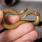 Rattlesnake Keychain Inlaid with 925 Silver Tail Retro Creative Gift