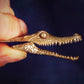 Alligator Clip Brass Keychain Creative Pendant