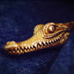 Alligator Clip Brass Keychain Creative Pendant