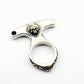 Outdoor EDC Brass Knuckle Window Breaker Keychain Pendant