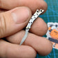 Super Mini Damascus Butterfly Knife EDC Keychain Pendant