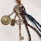 New Magic Keychain Pendant Combination Braided Rope Leather Retro Gift