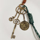 New Magic Keychain Pendant Combination Braided Rope Leather Retro Gift