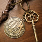 New Magic Keychain Pendant Combination Braided Rope Leather Retro Gift