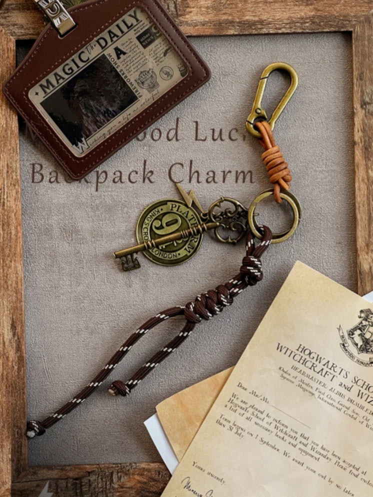 New Magic Keychain Pendant Combination Braided Rope Leather Retro Gift