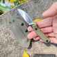 New Army Green Outdoor Small Straight Knife Multi-function Tactical Mini Knife