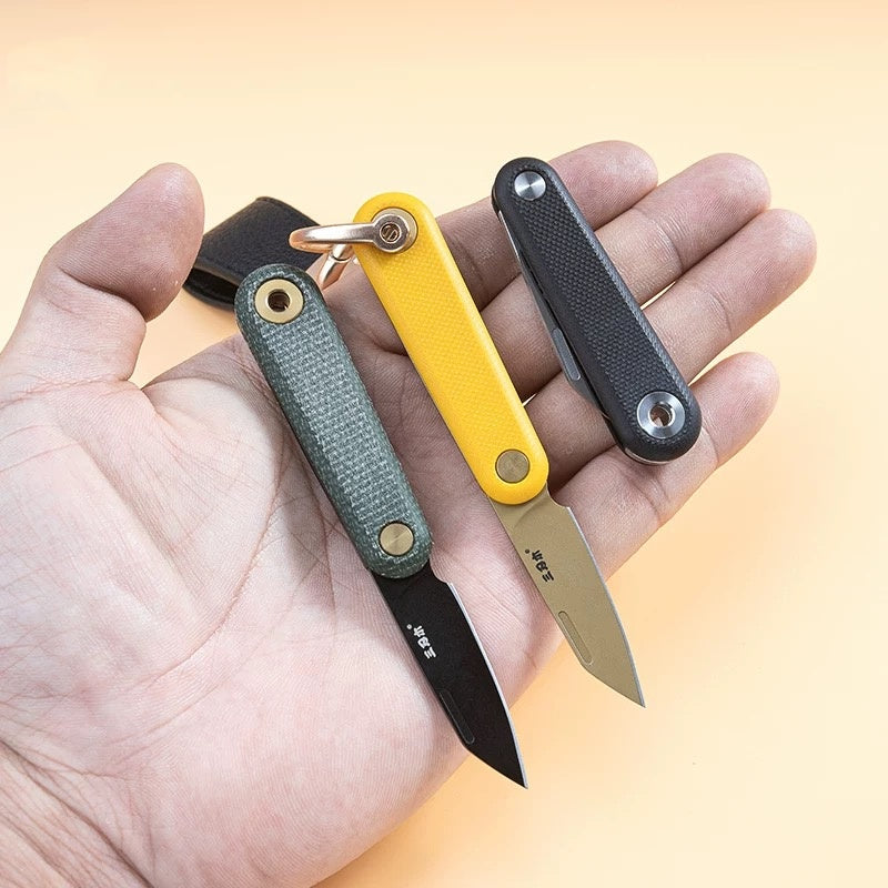 New Mini Household Portable Folding Knife Keychain EDC Knife