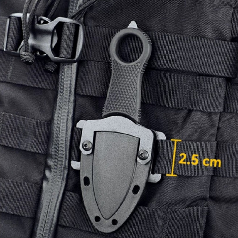 Outdoor Portable EDC Tactical Knife Self-defense Gadget Molle Backpack Mount