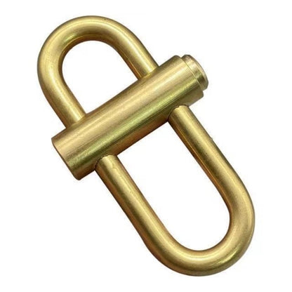 Creative Brass Keychain Simple Design Car Keychain Pendant Buckle Gadget