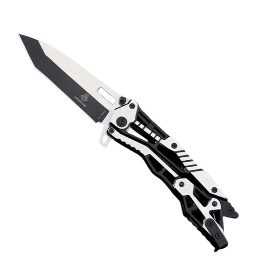 Hot Deformable Folding Knife Skeleton Design EDC Hunting Camping Survival Pocket Knife Stainless Steel