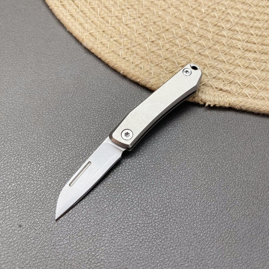Nordic Style Portable Mini Folding Knife Titanium Alloy Keychain Knife EDC Gadget