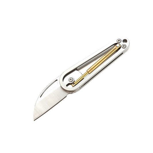 Creative Pendulum Folding Knife Stainless Steel Keychain Knife EDC Gadget