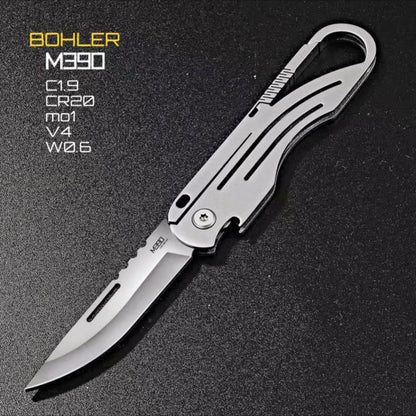 M390 Titanium Mini Keychain Multi-tool Folding Knife
