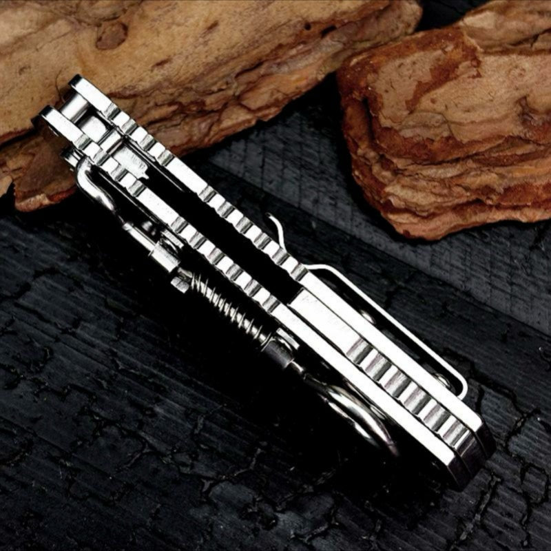 New Flipper Folding Knife with Pull-Ring Compact EDC Tool