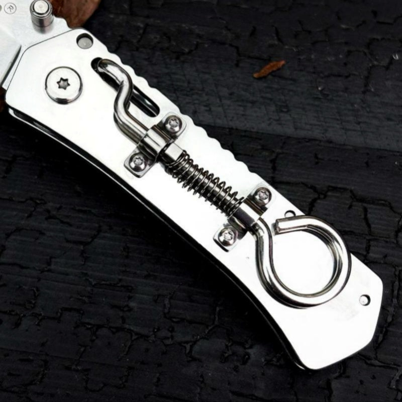 New Flipper Folding Knife with Pull-Ring Compact EDC Tool