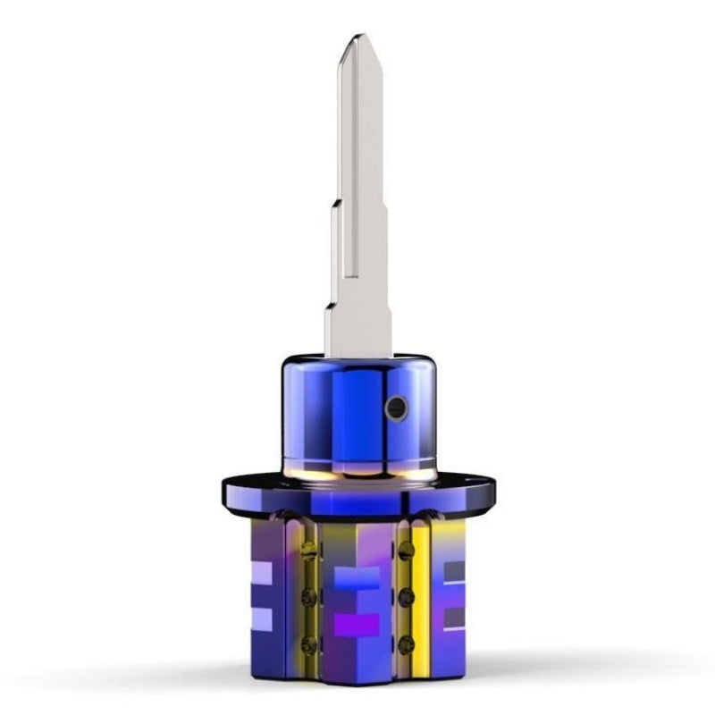 Upgrade Your Key: Anodized Titanium Key Fob for Car & Motorcycle