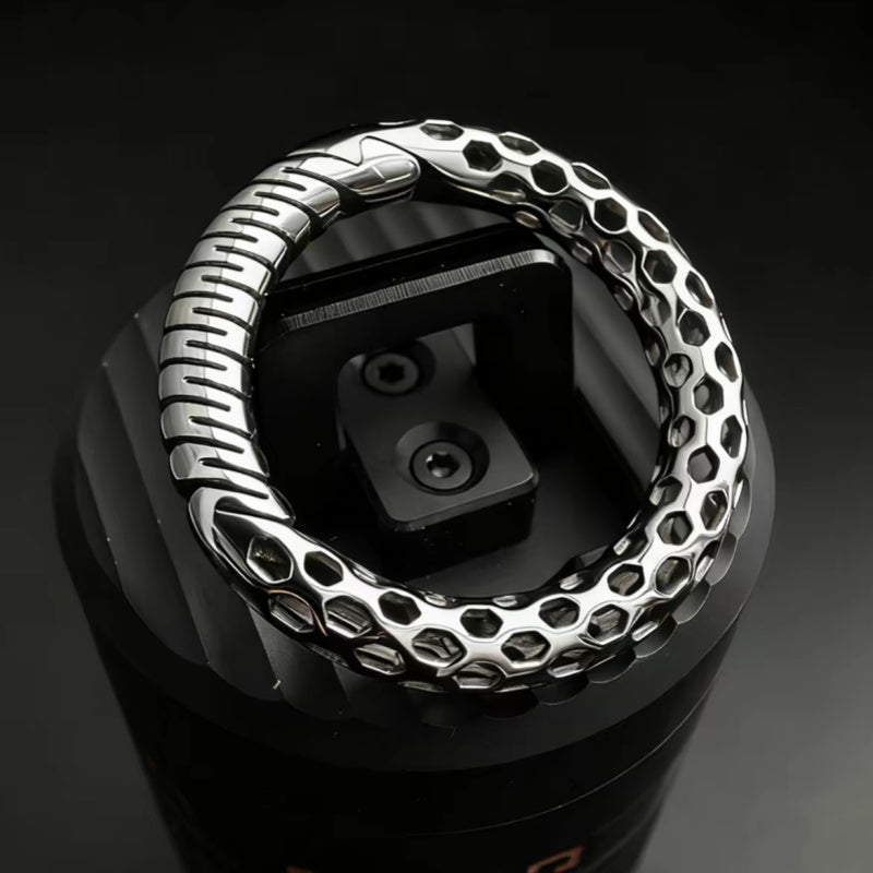 Hollow Ultra-Light Titanium Car Keychain - Minimalist Style